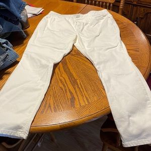 Liz Claiborne plus size 18 straight leg white jeans brand new